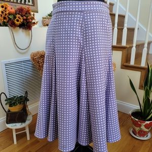 **NEW/NEVER WORN** Purple/White Checkered Skirt